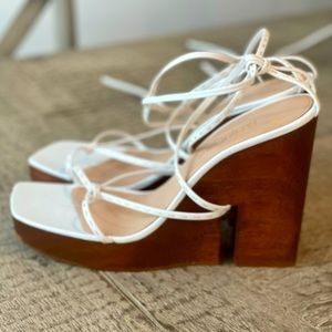 Jacquemus Pilotis White Wedge Sandal 41